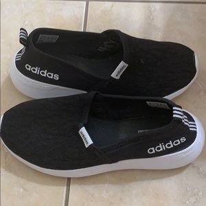 Adidas cloud foam slip ons
